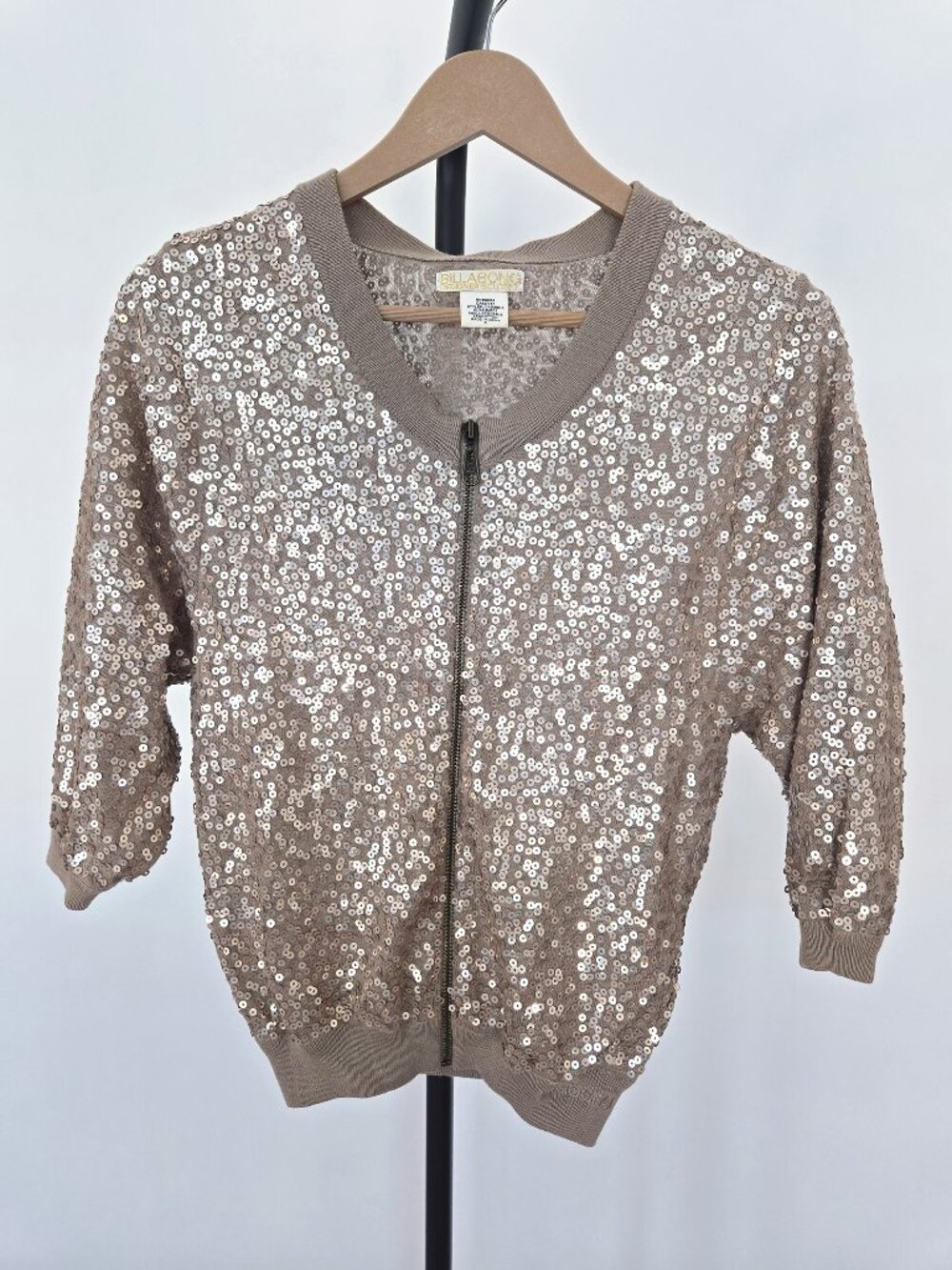 Billabong Metallic Sequin Cardigan in Size S
